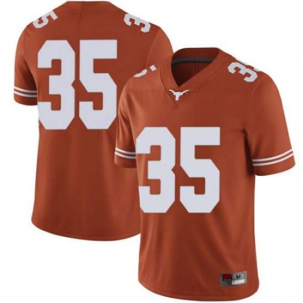 Men University of Texas #35 Russell Hine Limited Stitched Jersey Orange